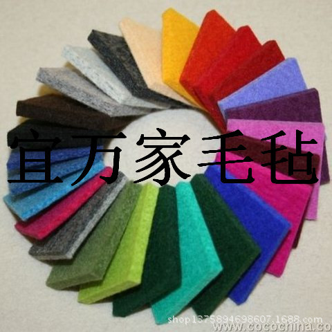 彩色化纤毡