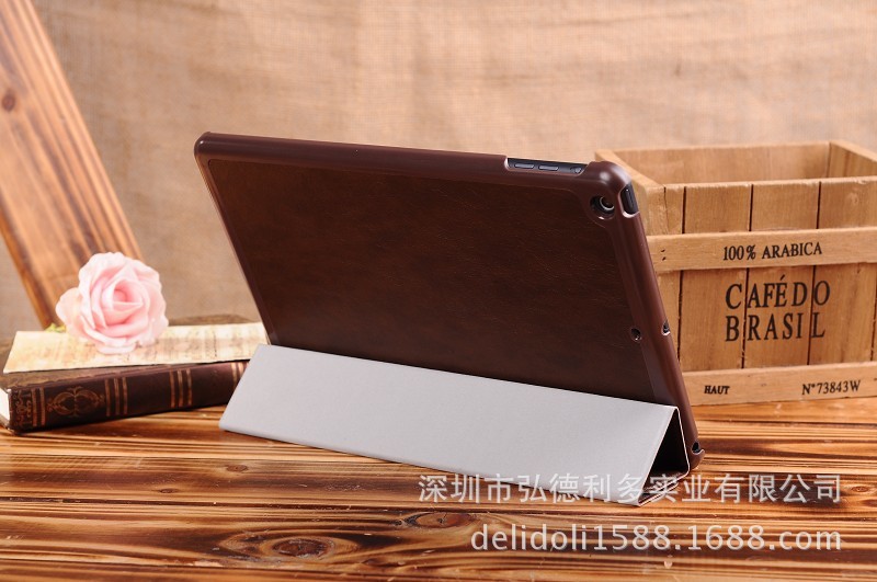 ipad air 皮套 ipad53折4折雙面貼皮