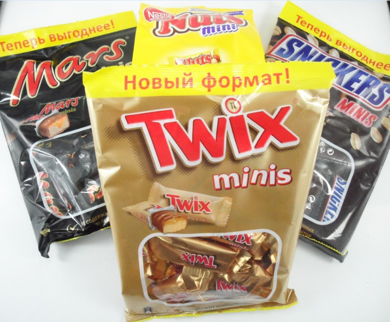 俄罗斯玛氏mars,TWIX,SNICKERS,雀巢巧克力士力架袋装,批发