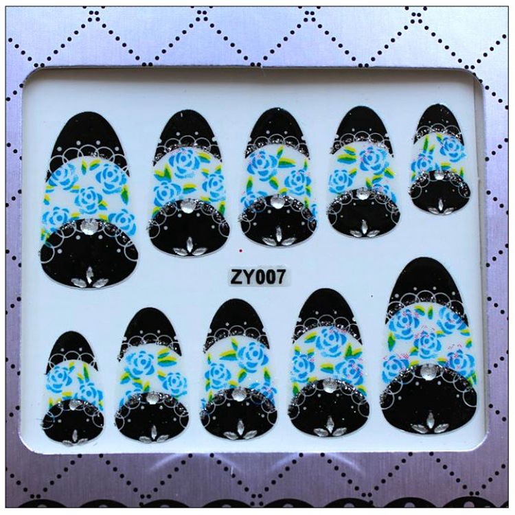 廠傢誠招加盟 3D立體鉆石指甲貼 全貼 甲油貼 ZY系列美甲貼工廠,批發,進口,代購