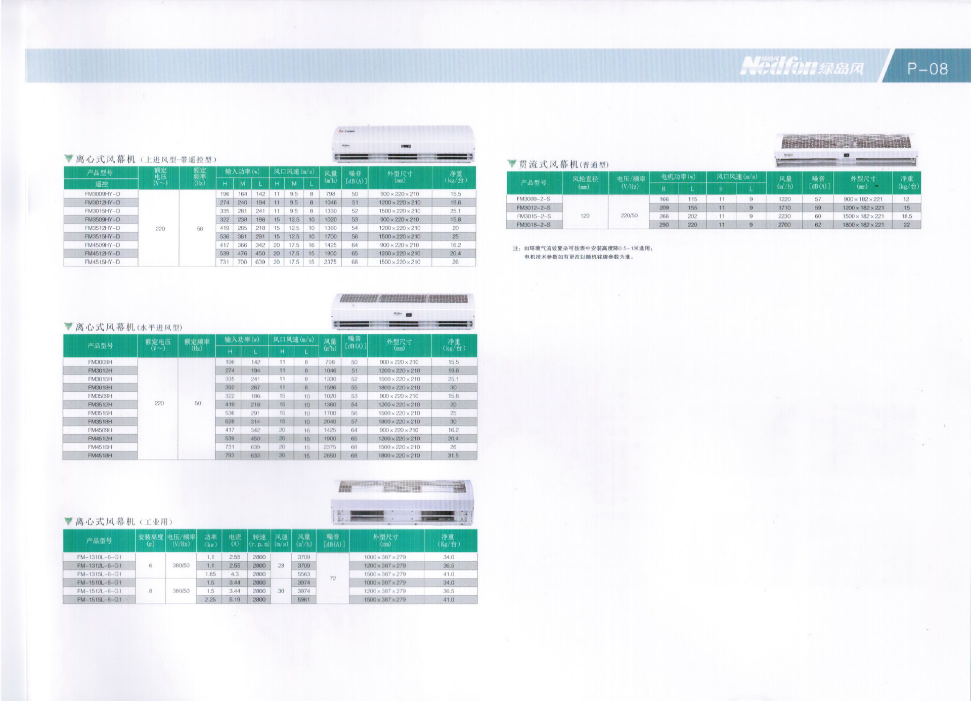 绿岛风自然风风幕机
