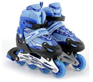 溜冰鞋厂家直销批发 儿童滑轮鞋闪光 成人轮滑鞋 旱冰鞋 套装