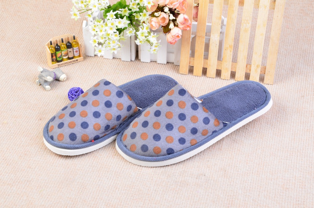 2013圆点帮面家居拖鞋 棉拖鞋厂家直销批发慈溪拖鞋夏季拖鞋慈溪24