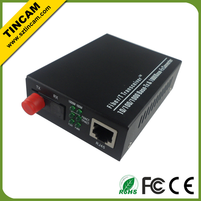 media converter FC single fibe