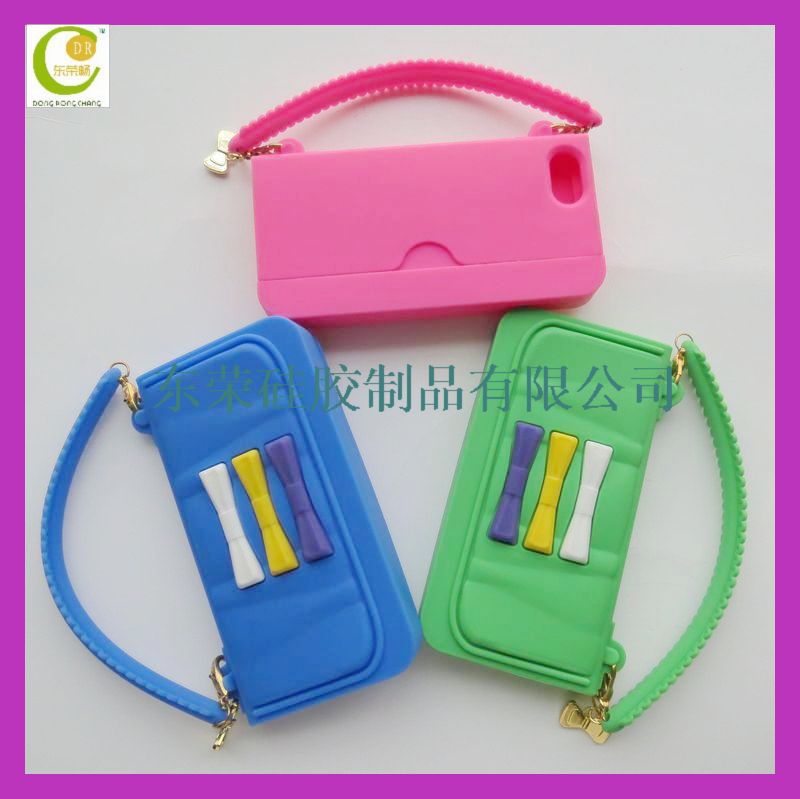 Iphone 5 handbag silicone cove