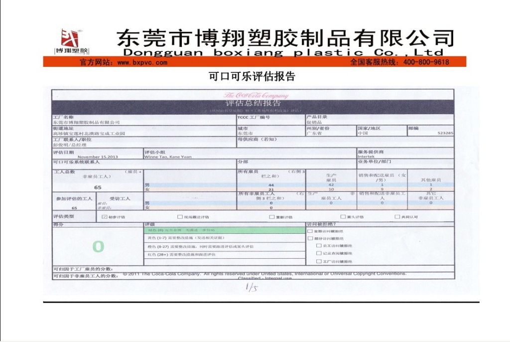 可口可乐评估报告