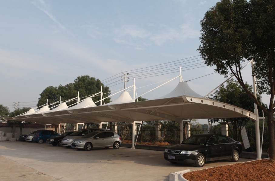 斗笠式停车棚
