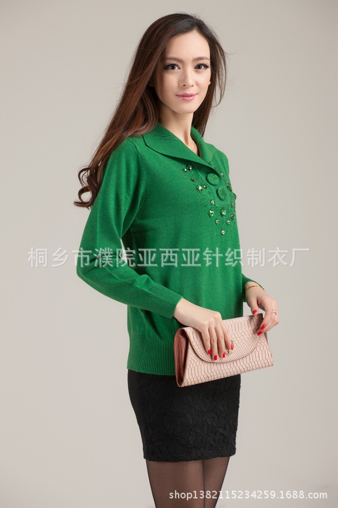 2013秋冬尊贵妈妈装新款羊毛衫