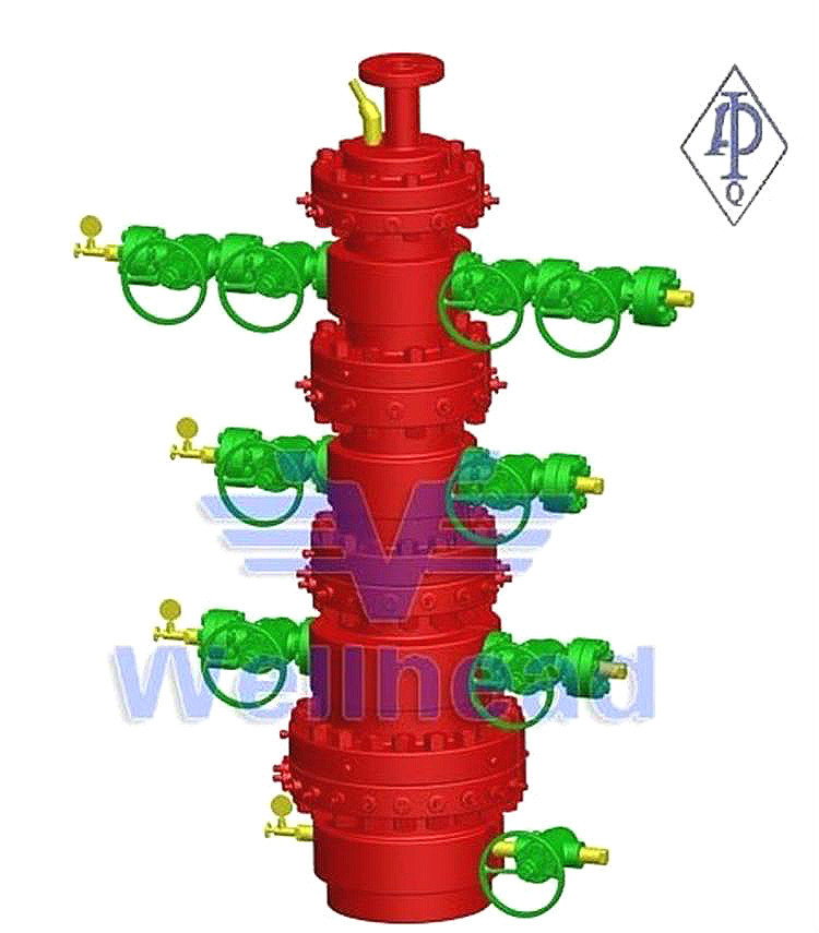 美标带电潜泵和电缆穿透器的采油井口装置油井电缆设备