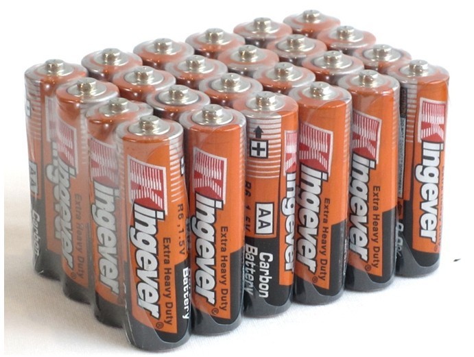 干电池  型号 包装 装箱数 体积(cm) 7号 4粒/简装 1200粒 27*13*19 2
