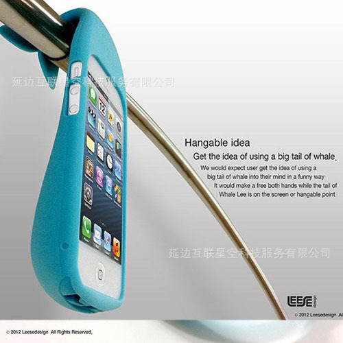 韓國正品 Leese蘋果iphone5 創意鯨魚外殼 支架收納保護套手機殼工廠,批發,進口,代購