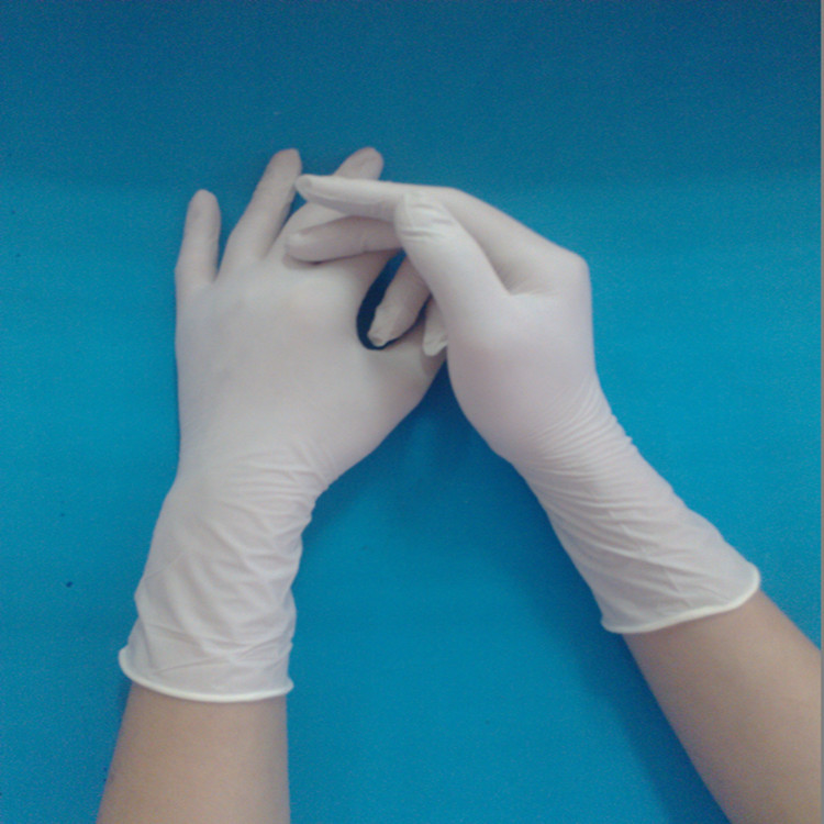 12寸白丁晴手套麻指