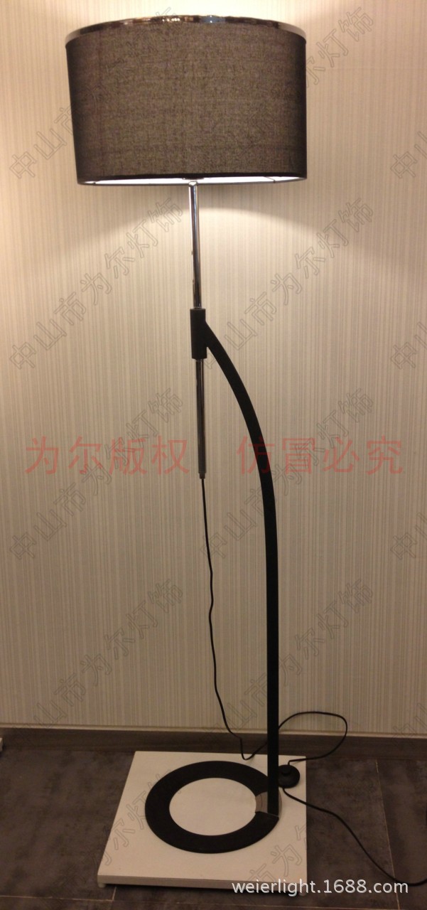 现代布艺落地灯
