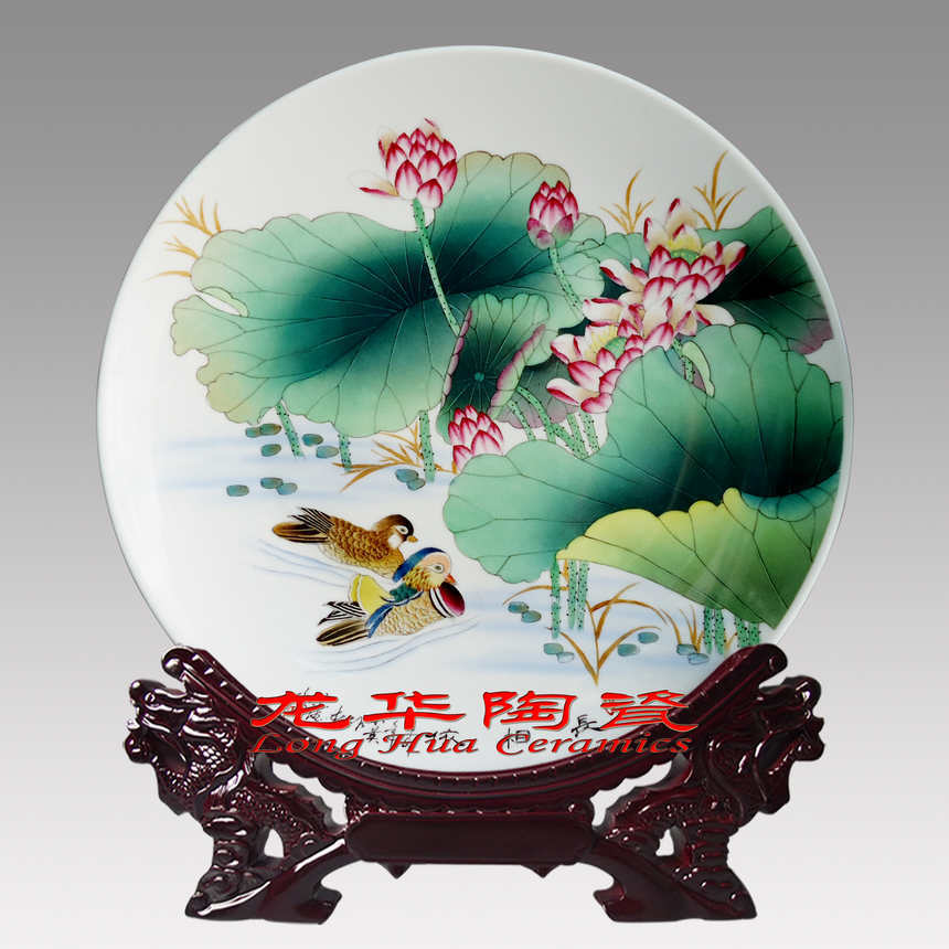 0007、长相依陶瓷赏盘—LHSP0007