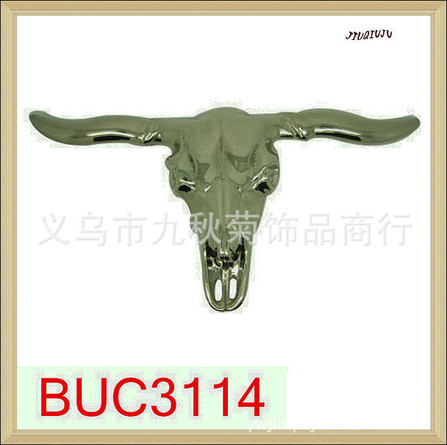 buc3116 个性点钻造型 西部牛仔风格 牛头皮带扣