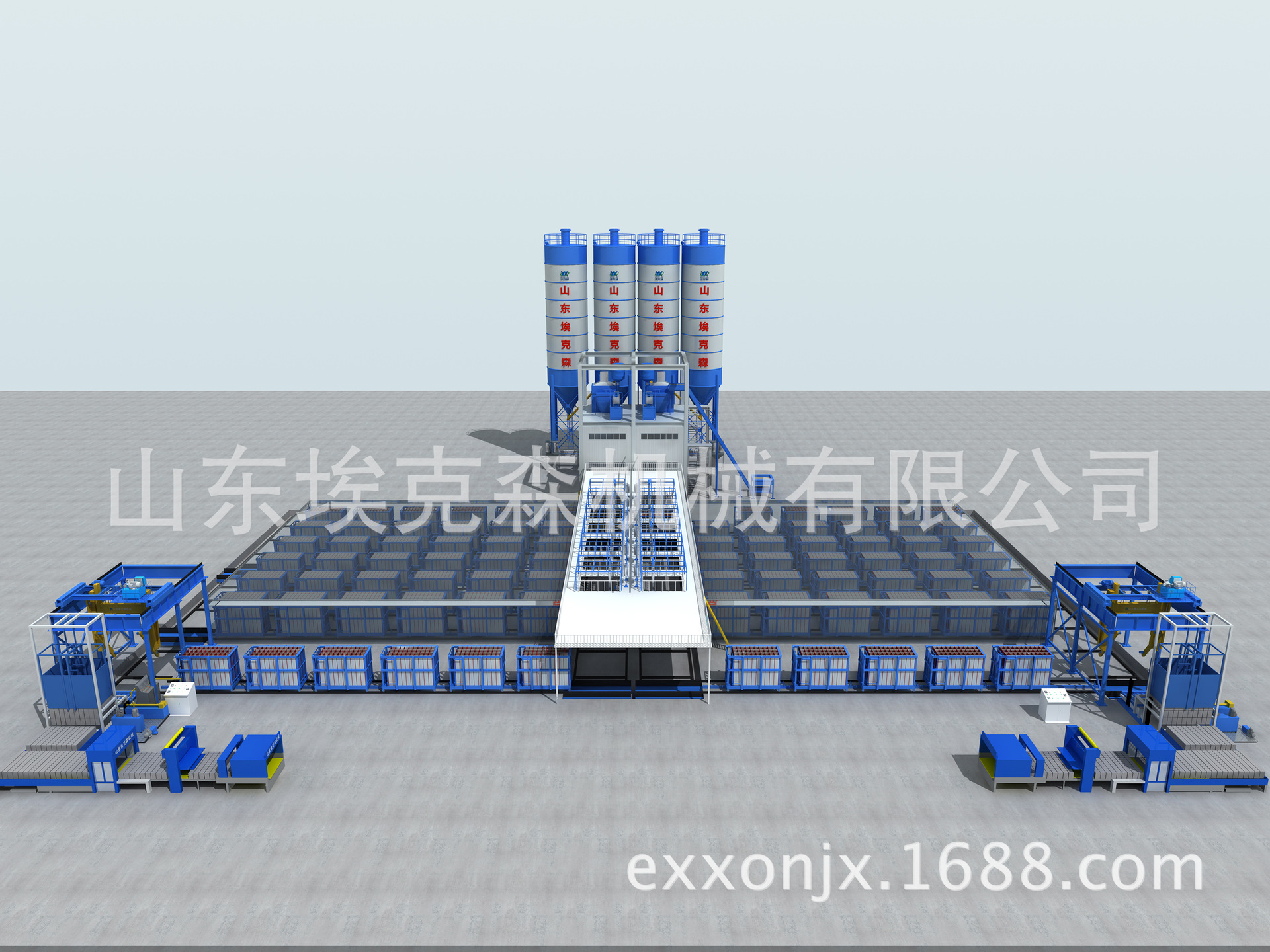 SIB系列新型自保温砌块流水线