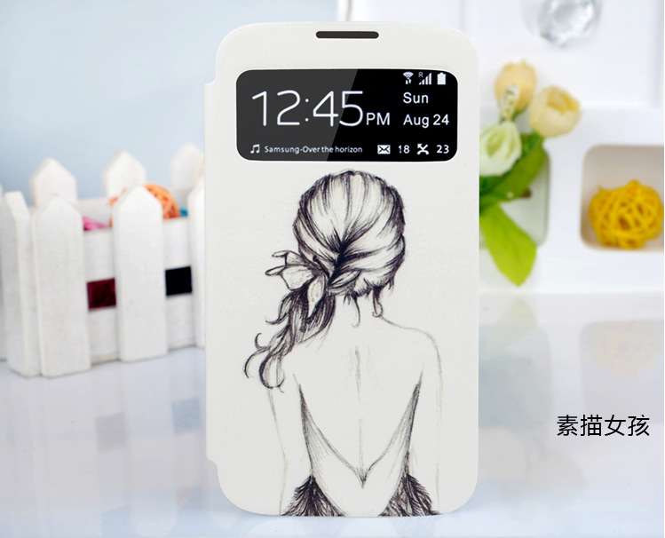 S4彩绘智能 休眠 超薄皮套   17