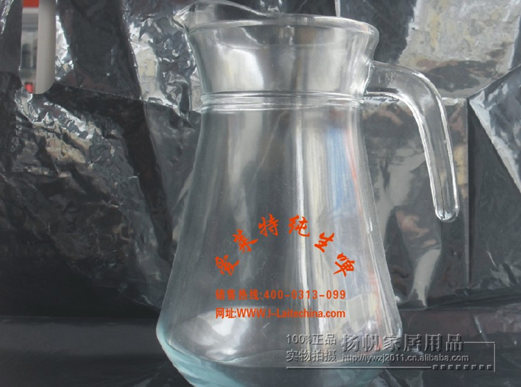 低价批发玻璃鸭嘴壶冷水壶1.3l 扎啤杯,扎壶,啤酒杯 可印logo