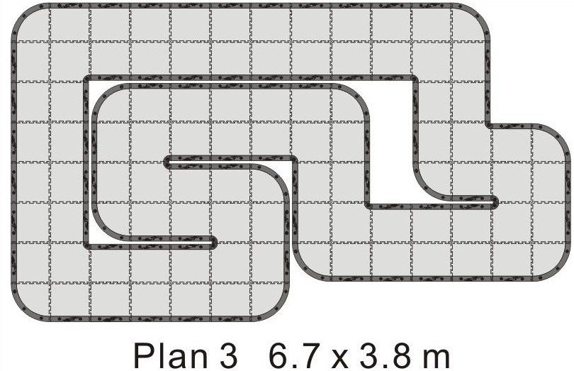 1:28蚊车赛道 专业比赛遥控赛车跑道 eva可折叠方便玩具车跑道