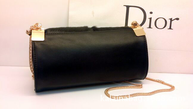 馬毛單肩包 時尚個性金屬片翻蓋鏈條女包