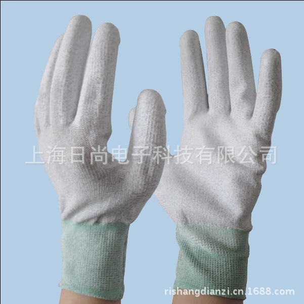供应13针PU涂指/涂掌手套 PU涂掌手套