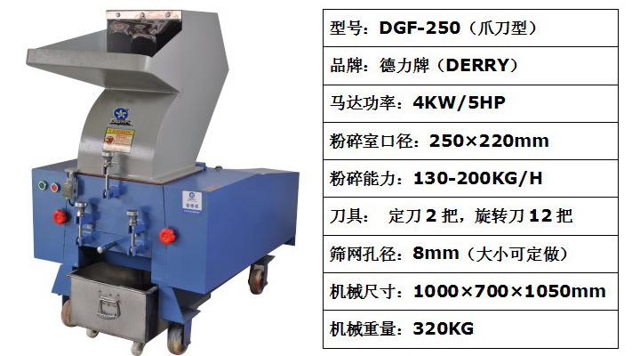 厂家供应 5hp 爪刀型 强力塑料破碎机