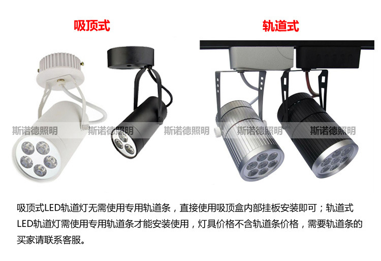 吸顶式-轨道式区别