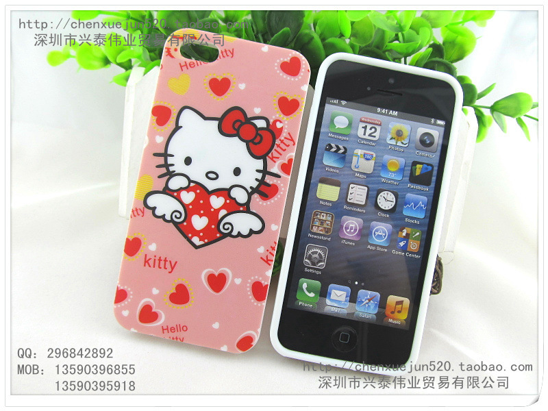 蘋果4 iphone4s/5手機殼 hello kitty 保護殼保護套 蘋果4s/5外殼工廠,批發,進口,代購