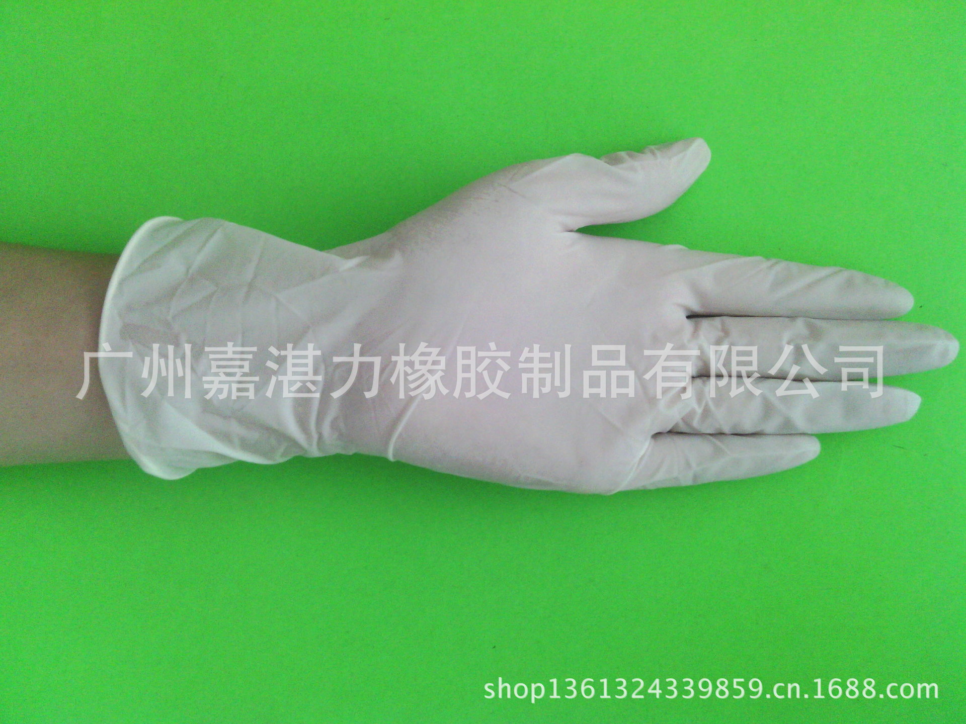 9寸有粉乳胶手套 (12)