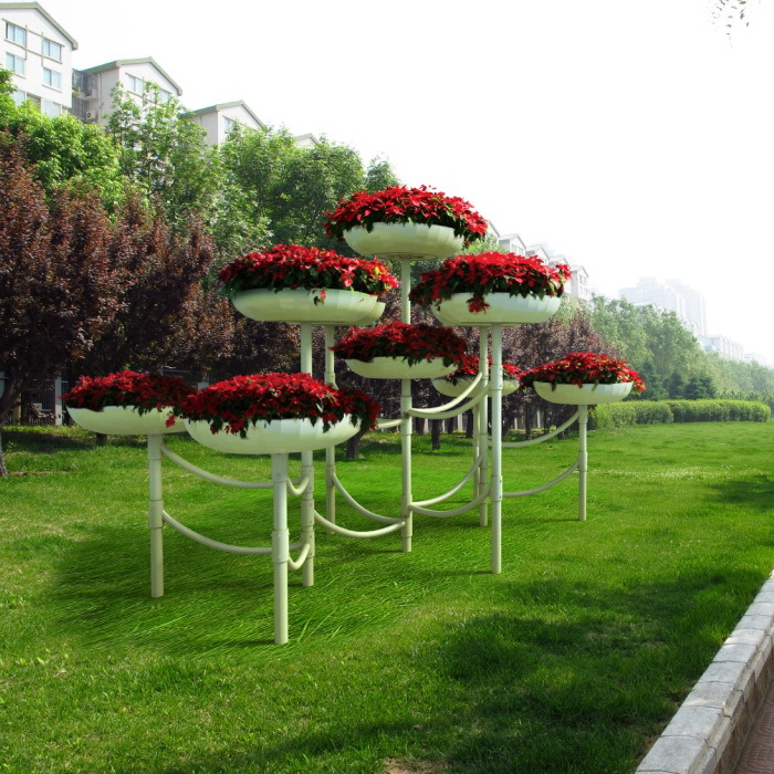 驯鹿铁艺花架 街道景观绿化 市政景观 别墅景观 大型花架
