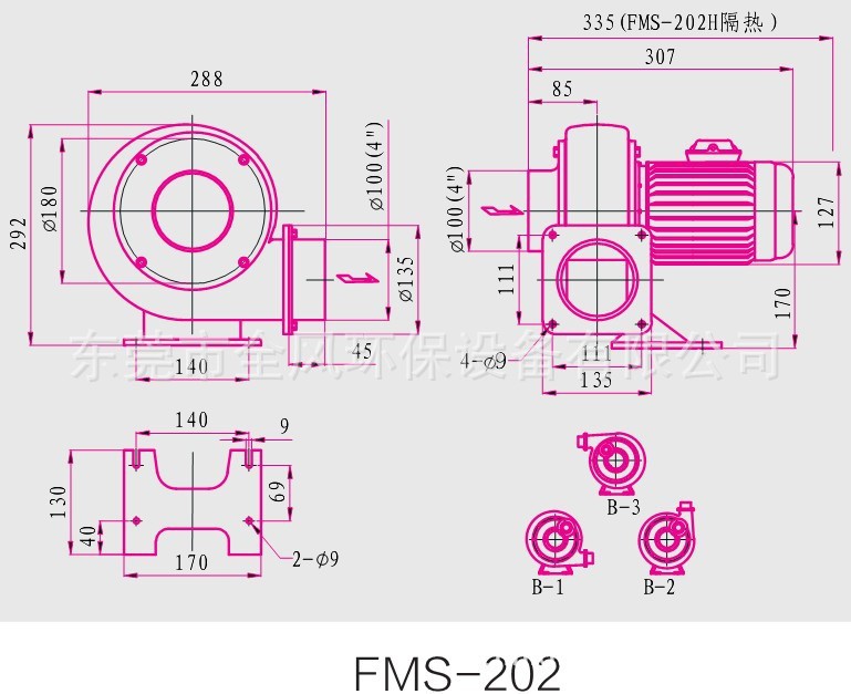 fms-202低压冷却散热鼓风机