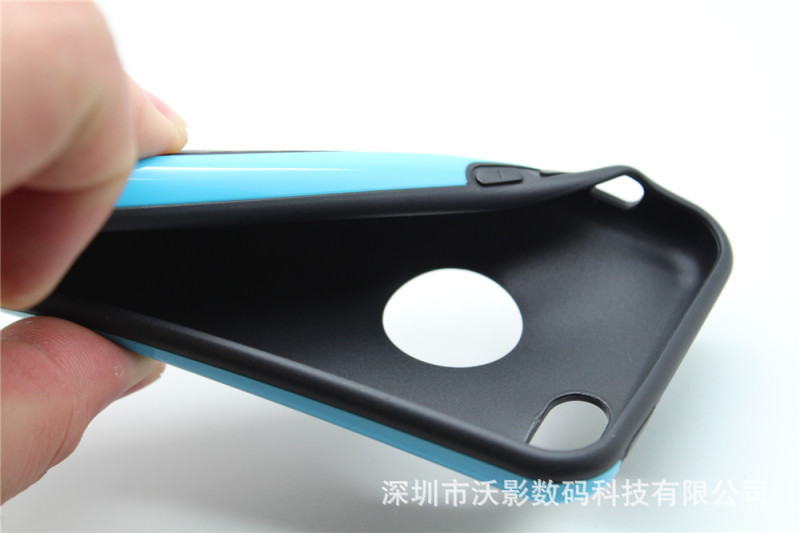 iphone5c曬紋雙色軟殼