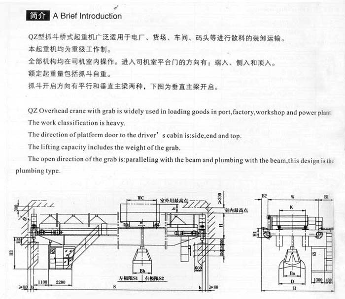 QZ型抓斗起重机