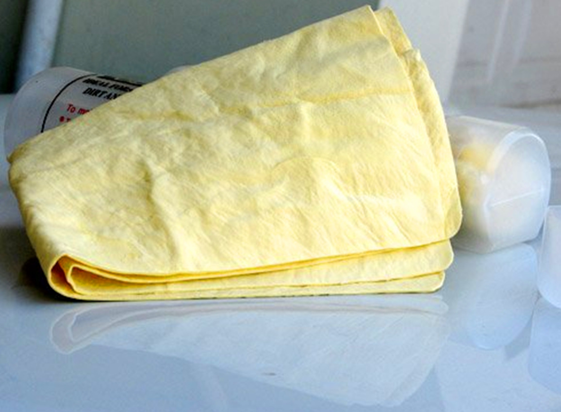 黄色鹿皮巾