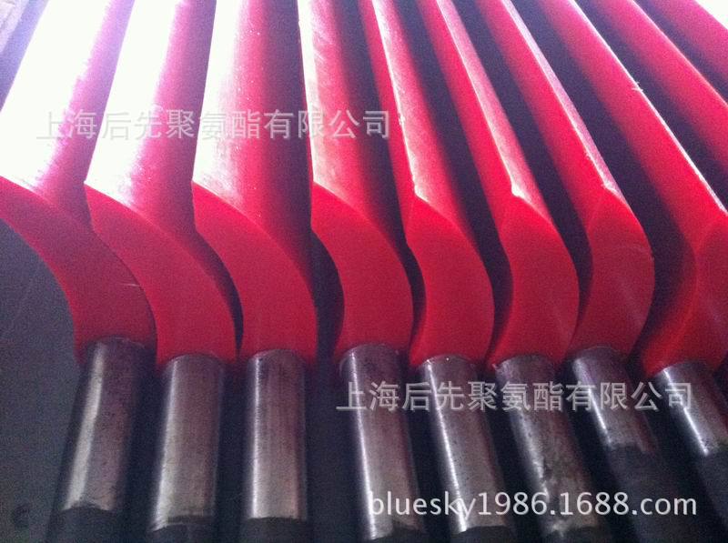 聚氨酯清扫器刮刀高度180（有客户LOGO)