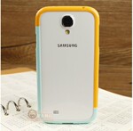 三星外壳 i9500手机保护套 galaxy s4 手机壳 拼接组合 撞色边框