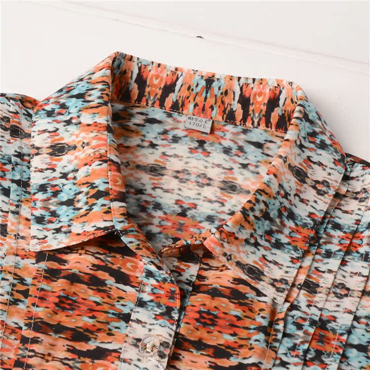 1303-19 中老年女装短袖衬衫25