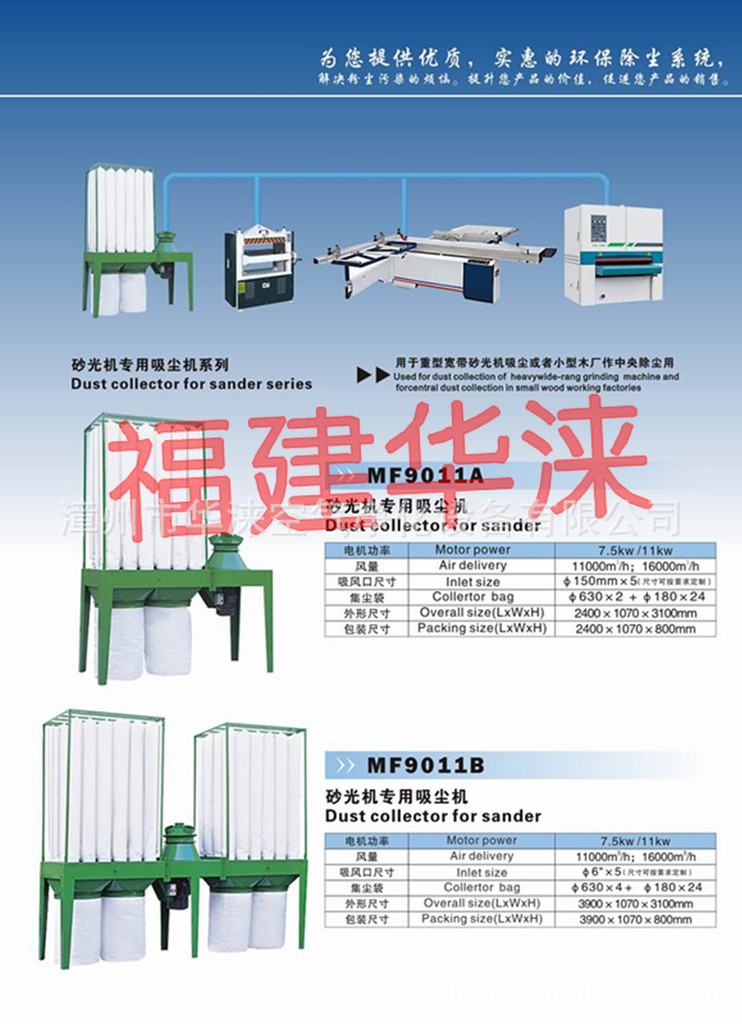 砂光機專和佈袋吸塵機