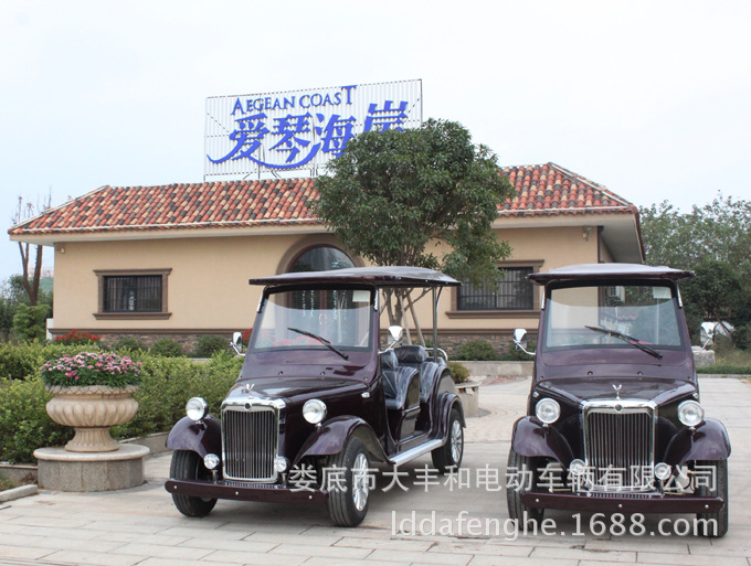 广西8座电动看楼老爷车/电瓶观光代步车/四轮观光旅游车