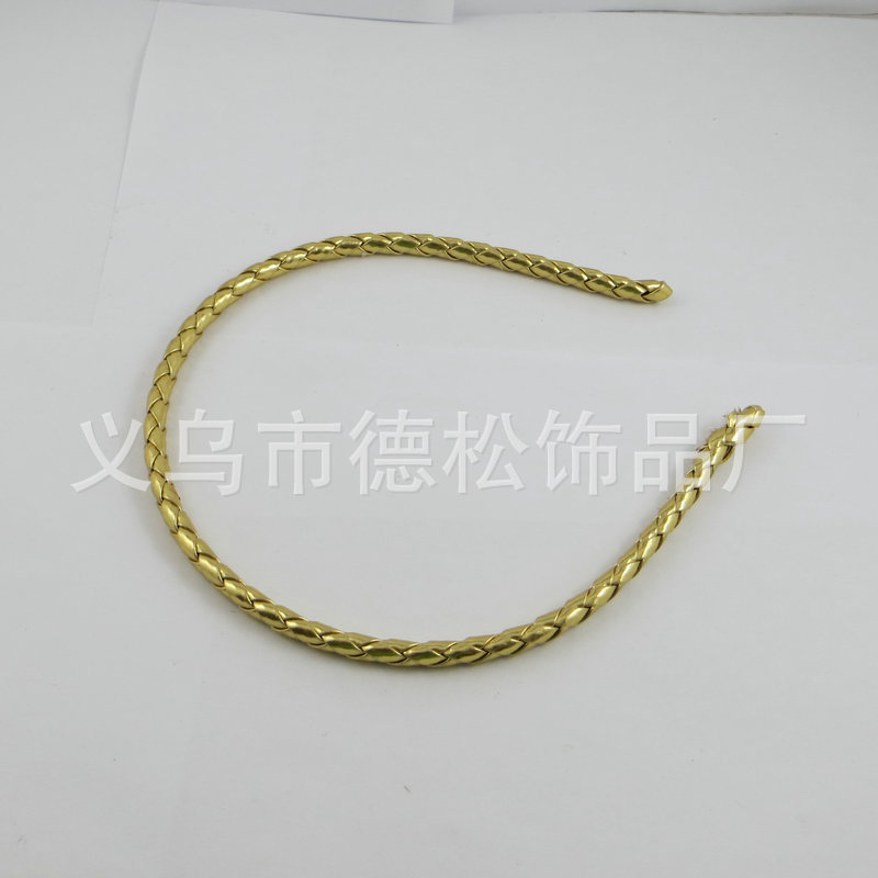 热销推荐创意PU皮4股手工编简约女式头箍头饰