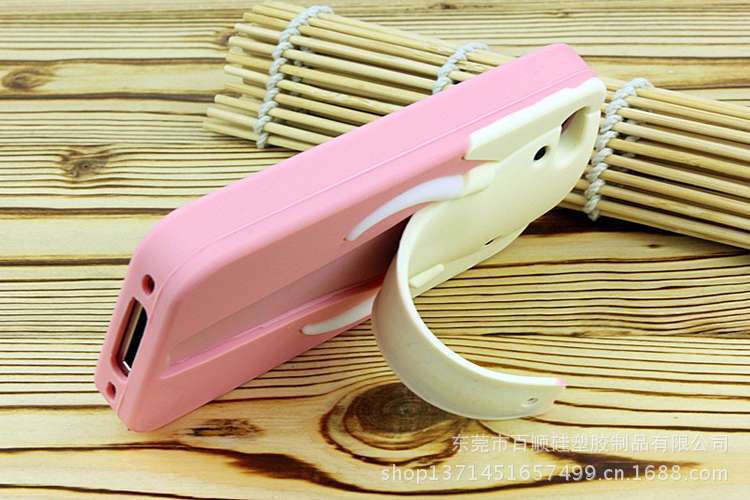 大象鼻子支架硅胶手机套 (13)