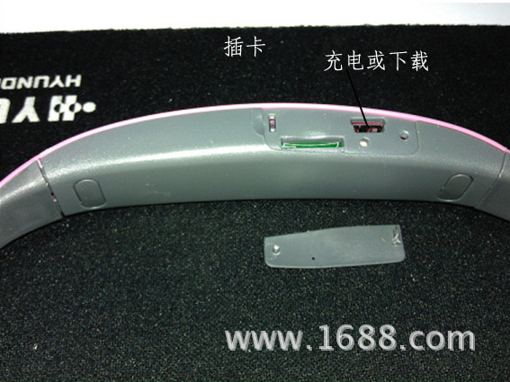 无线耳机挂耳式 时尚运动型无线插卡耳机MP3带收音