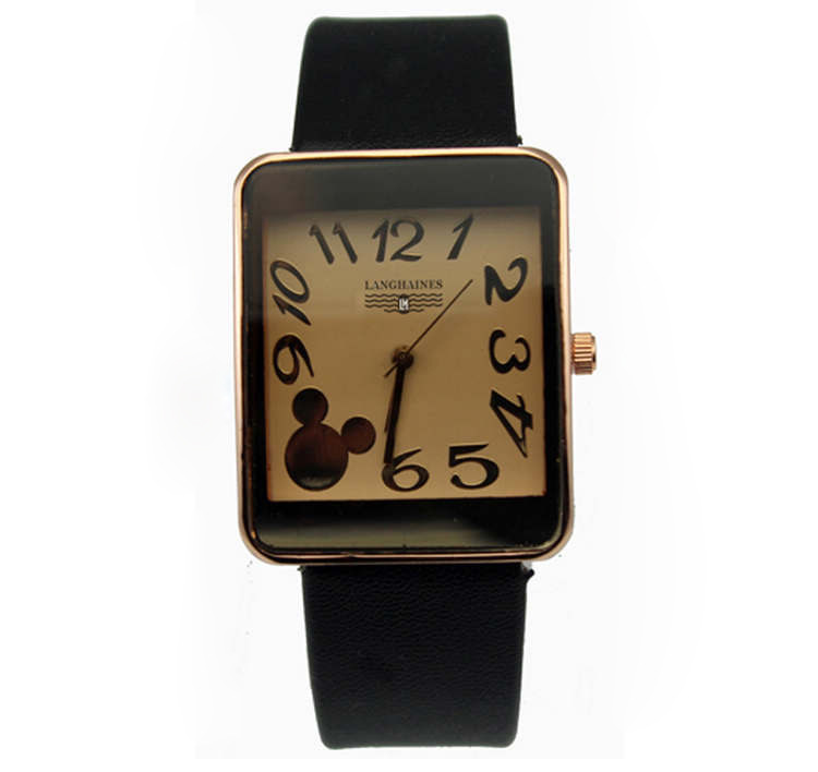 女士手表 时尚皮带女士手表 方形女士手表 新款创意女士手表供