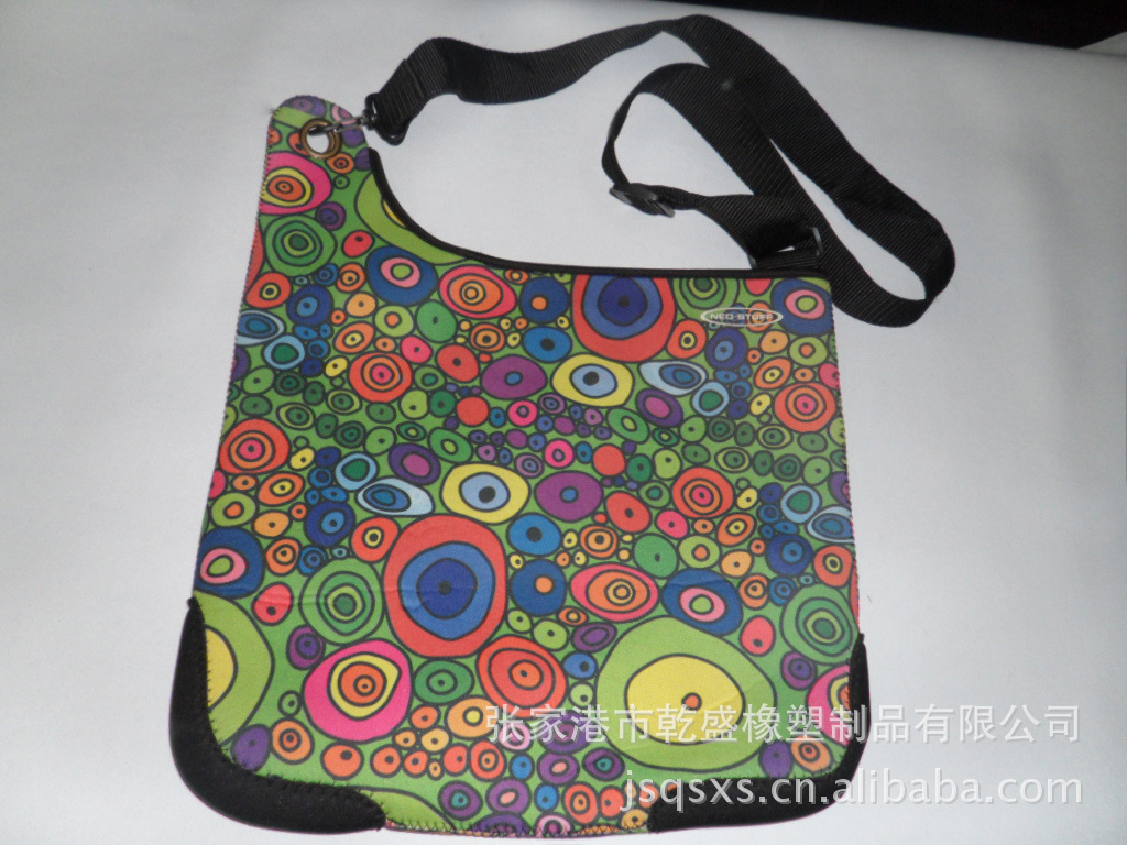 單肩圓環斑點花紋包