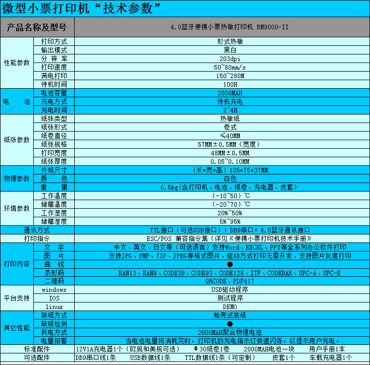 BM9000-II 4.0蓝牙