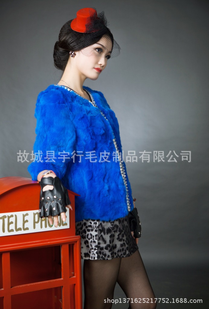 獺兔毛鑲鑽服裝