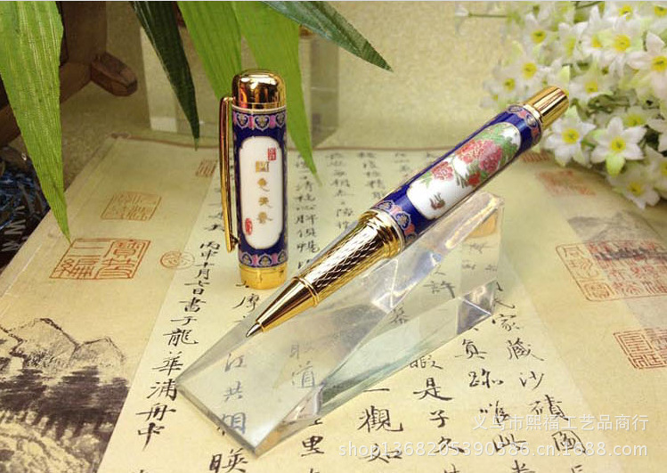 陶瓷筆  國色天香