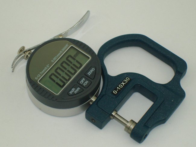 批发川陆数显千分测厚规/测厚仪/薄膜测厚仪/厚薄表0.001