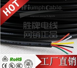 厂家现货供应UL2464多芯电子线过粉线22AWG信号控制线