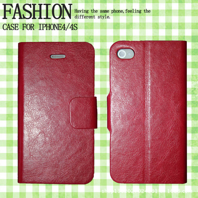 疯马纹iphone4,4s皮套